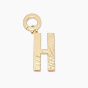 Gorjana New Parker Initial H Charm 18k Gold‎ Plated Brass